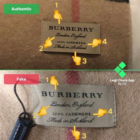 fake burberry scarf tag